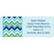 Blue Chevron Address Labels Image 2 of 2